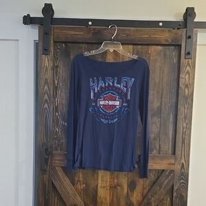 Harley-Davidson Navy Long Sleeve Tee